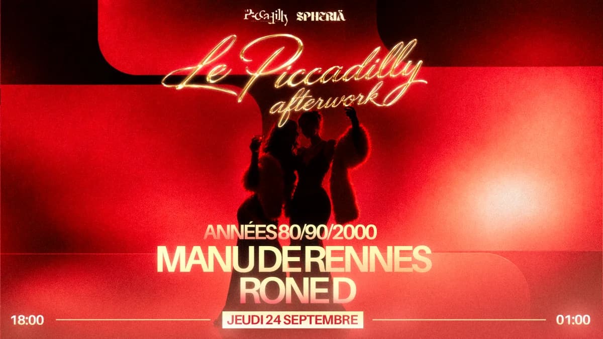 Afterwork / Tapas Année 80, 90, 2000 avec RONE D et MANU DE RENNES