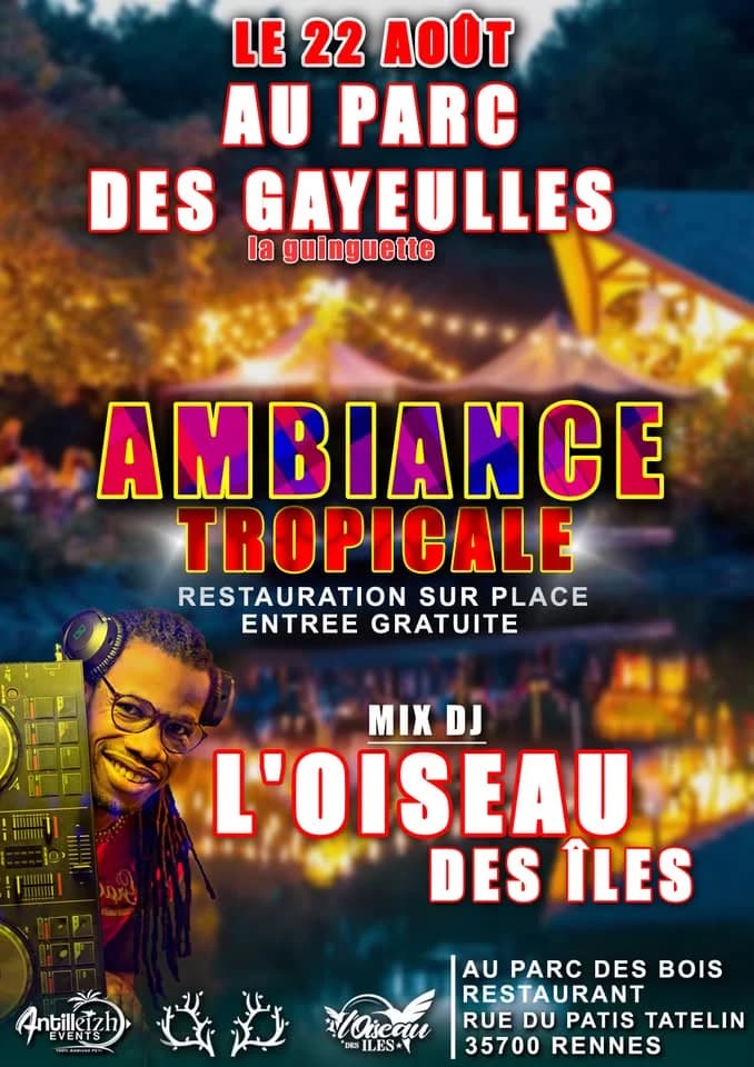 AMBIANCE TROPICALE — Au Parc des Bois : Restaurant - Guinguette