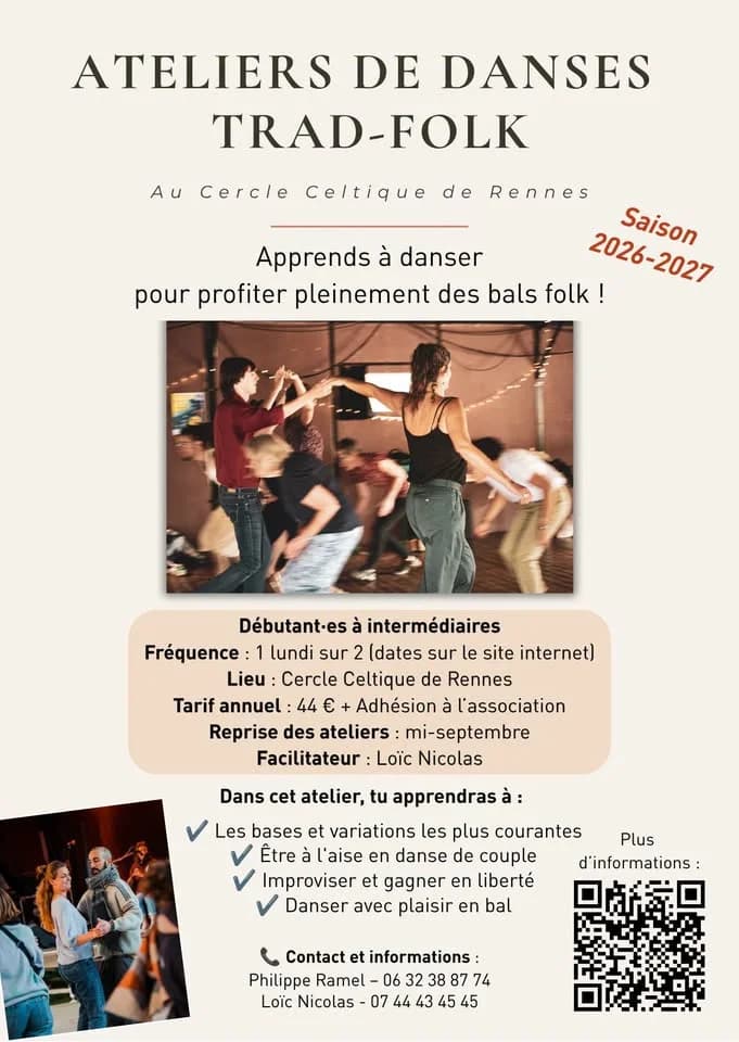 ATELIER DE DANSES TRAD-FOLK