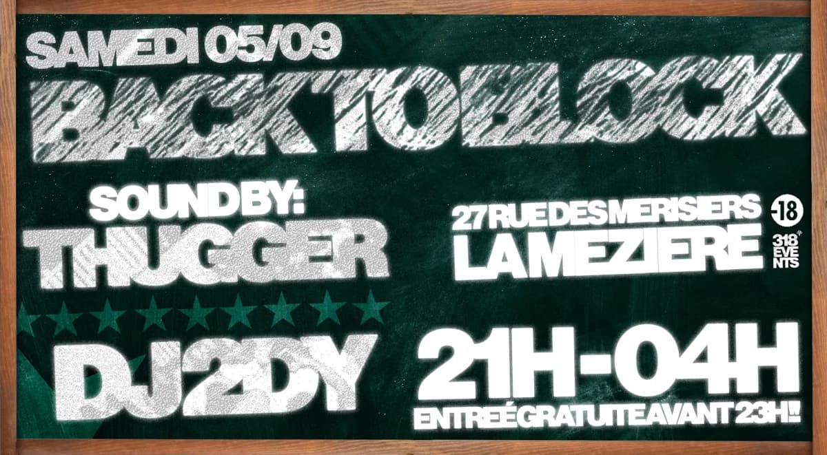 Back To Block Party — ROLLER'S - Salle de Rollers Loisirs