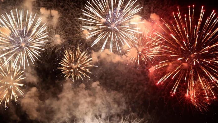 Bal des pompiers et feu d'artifice — Pont de Pacé