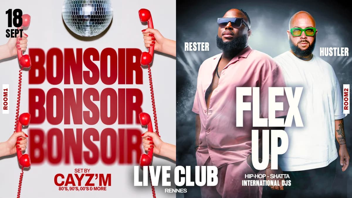 Bonsoir & Flex Up : Set By Rester , Hustler & Cayz'm — 1988 LIVE CLUB