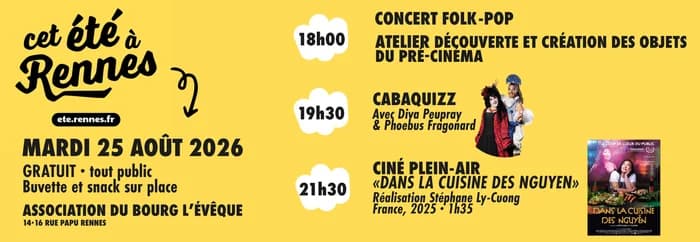 Cet été à Rennes · Animation avant séance — Association du Bourg L'Evêque
