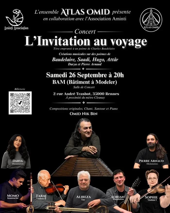 Concert "ATLAS OMID" : L'invitation au voyage — Bâtiment à Modeler (BAM)