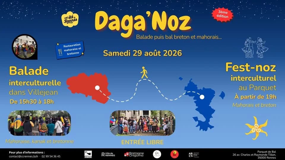 Daga'noz, une balade chantée et un fest-noz/bal interculturel — La Ferme de la Harpe