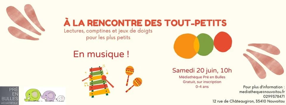 EN MUSIQUE! A la rencontre des tout-petits — 12 rue de Chateaugiron, 35410 Nouvoitou, France