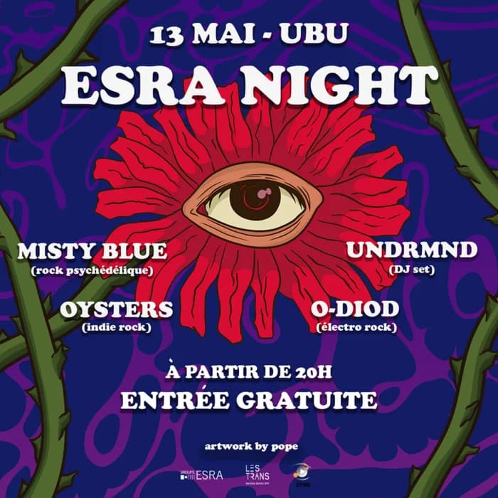 ESRA Night : O‑Diod + Oysters + Misty Blue + Undrmnd