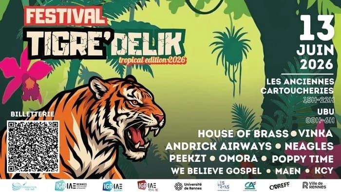 Festival Tigre Delik | 9ème édition + Vinka + Peekzt + Omora + Neagles — Ubu