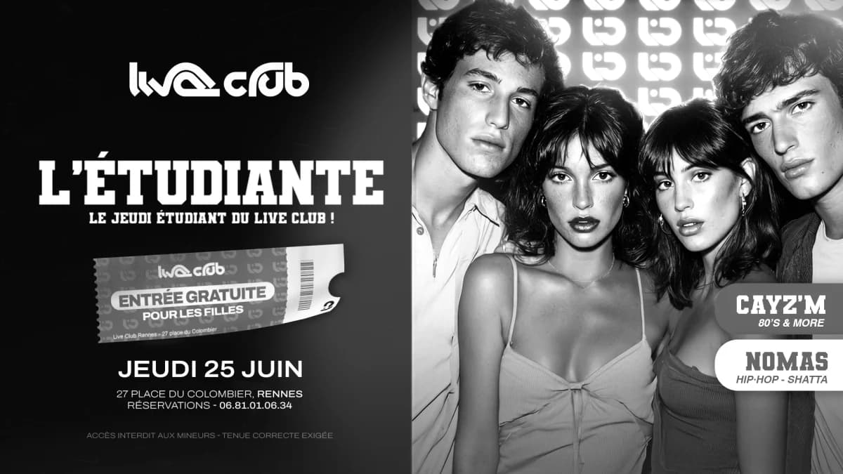 L'étudiante Édition Hot Summer : Nomas & Cayz'm — 1988 LIVE CLUB