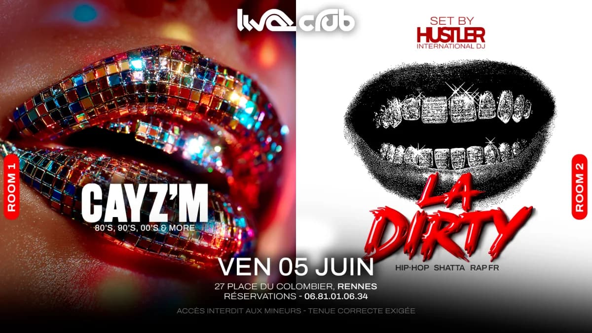 La Dirty : Hustler (R2) + Cayz'm (R1) — 1988 LIVE CLUB