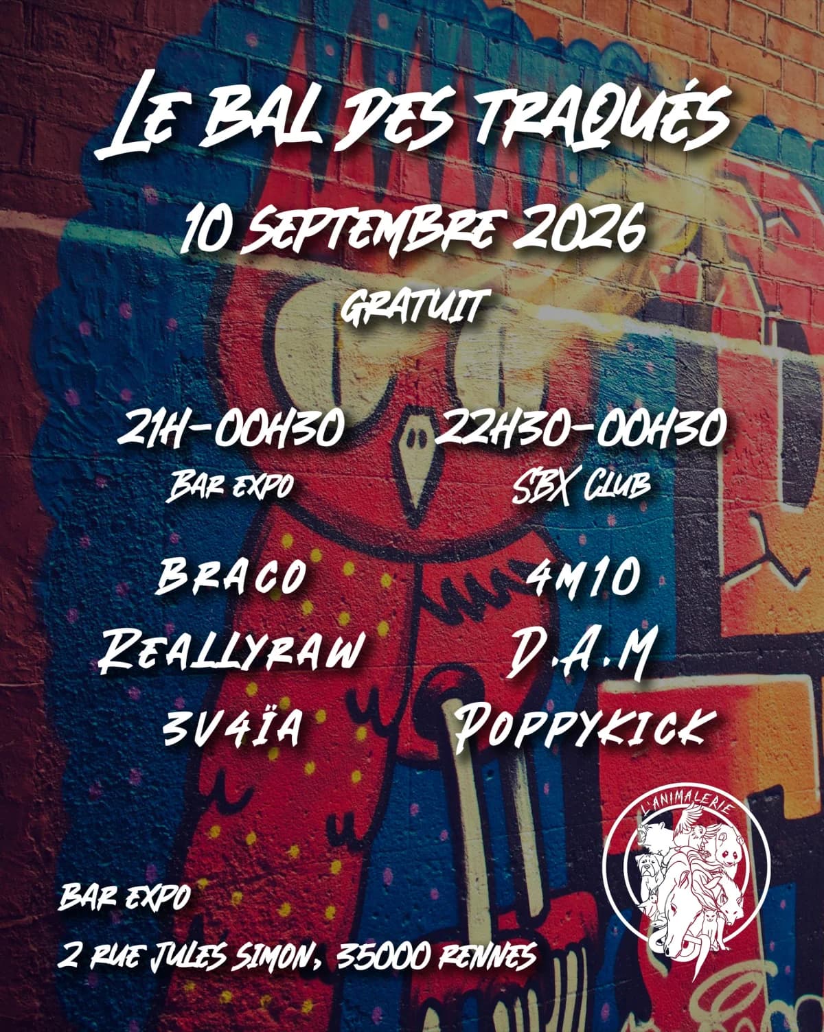 Le Bal Des Traqués — Barex'po restaurant