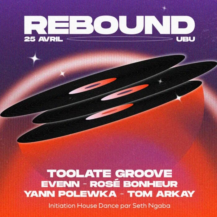 Rebound : Toolate Groove, Seth Ngaba, Evenn, Rosé Bonheur, Yann Polewka, Tom Arkay