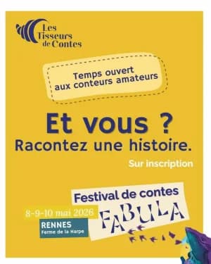 Scène ouverte 9 & 10 mai 2026 : Conteurs amateurs - sur inscription | Festival Fabula