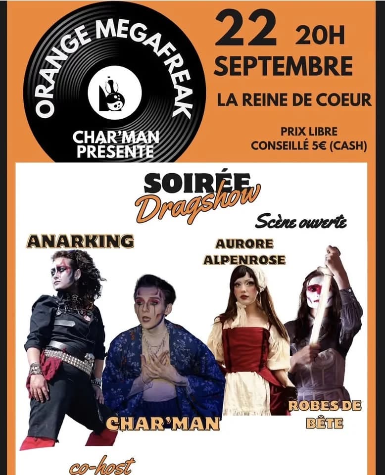 Soirée Drag Show avec Charman & Co — La Reine de Coeur