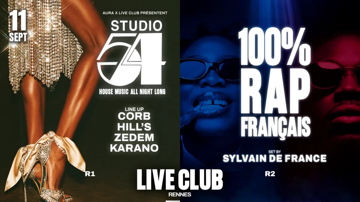 Studio 54 & 100 % Rap Français : Aura Et Sylvain De France — 1988 LIVE CLUB