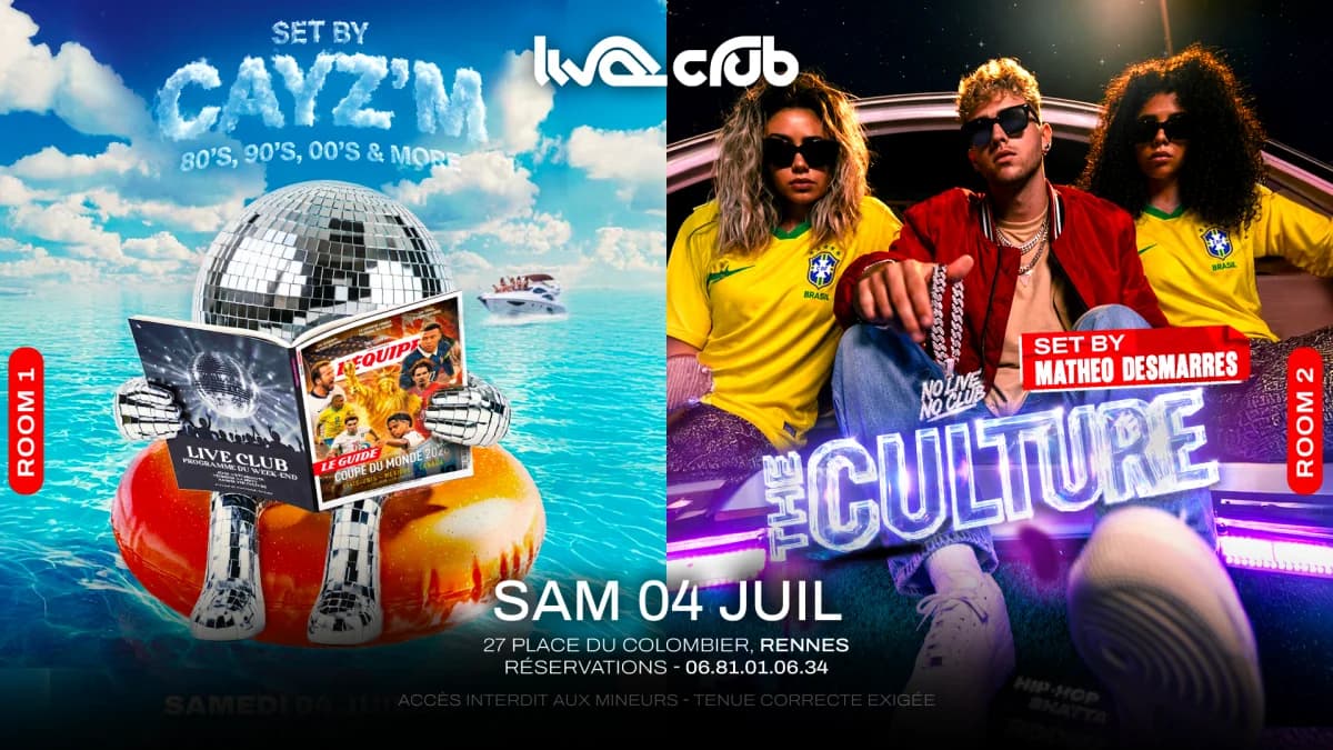 The Culture : Matheo Desmarres + Cayz'm — 1988 LIVE CLUB