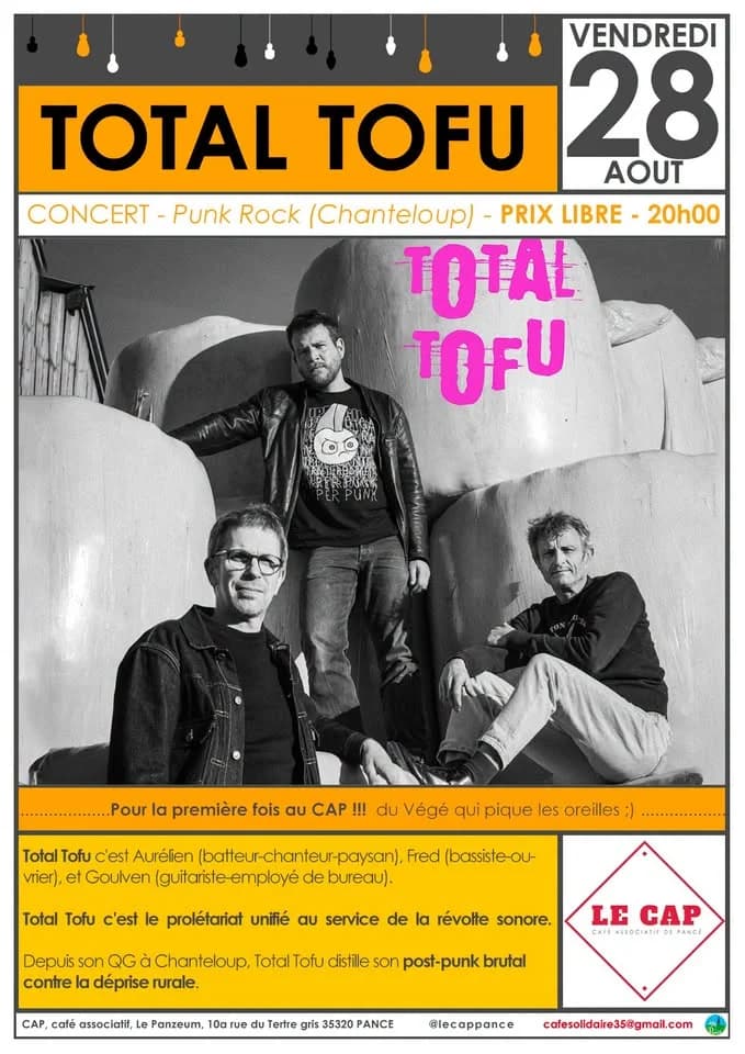 TOTAL TOFU — Le CAP, café associatif de Pancé