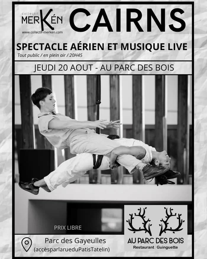 🌿 Une soirée suspendue entre ciel, pierre et musique — Au Parc des Bois : Restaurant - Guinguette