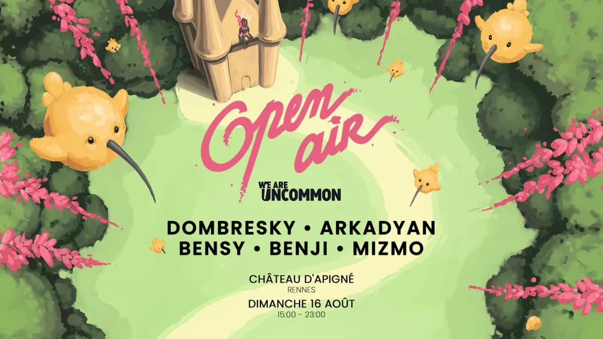 Uncommon Open Air avec ARKADYAN, Dombresky, ΒENSY, Benji, Mizmo — Le Château D'apigné